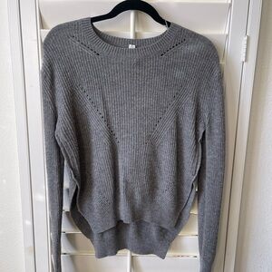 Lululemon Athletica Gray Crew Neck Sweater